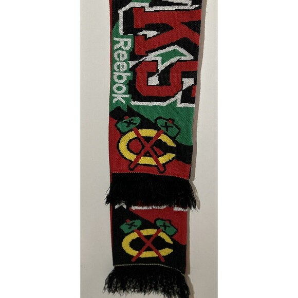 Reebok Chicago Blackhawks Scarf Face Off Collection 2013 NHL Hockey - Picture 3 of 4